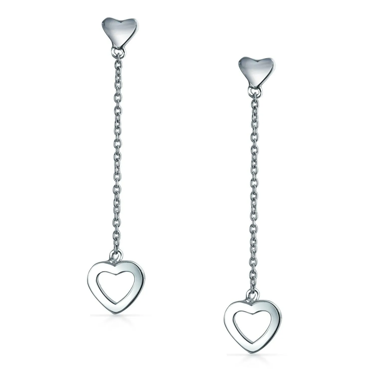 Heart Romantic Lever back Earrings Rose Gold Plated .925 Sterling Silver