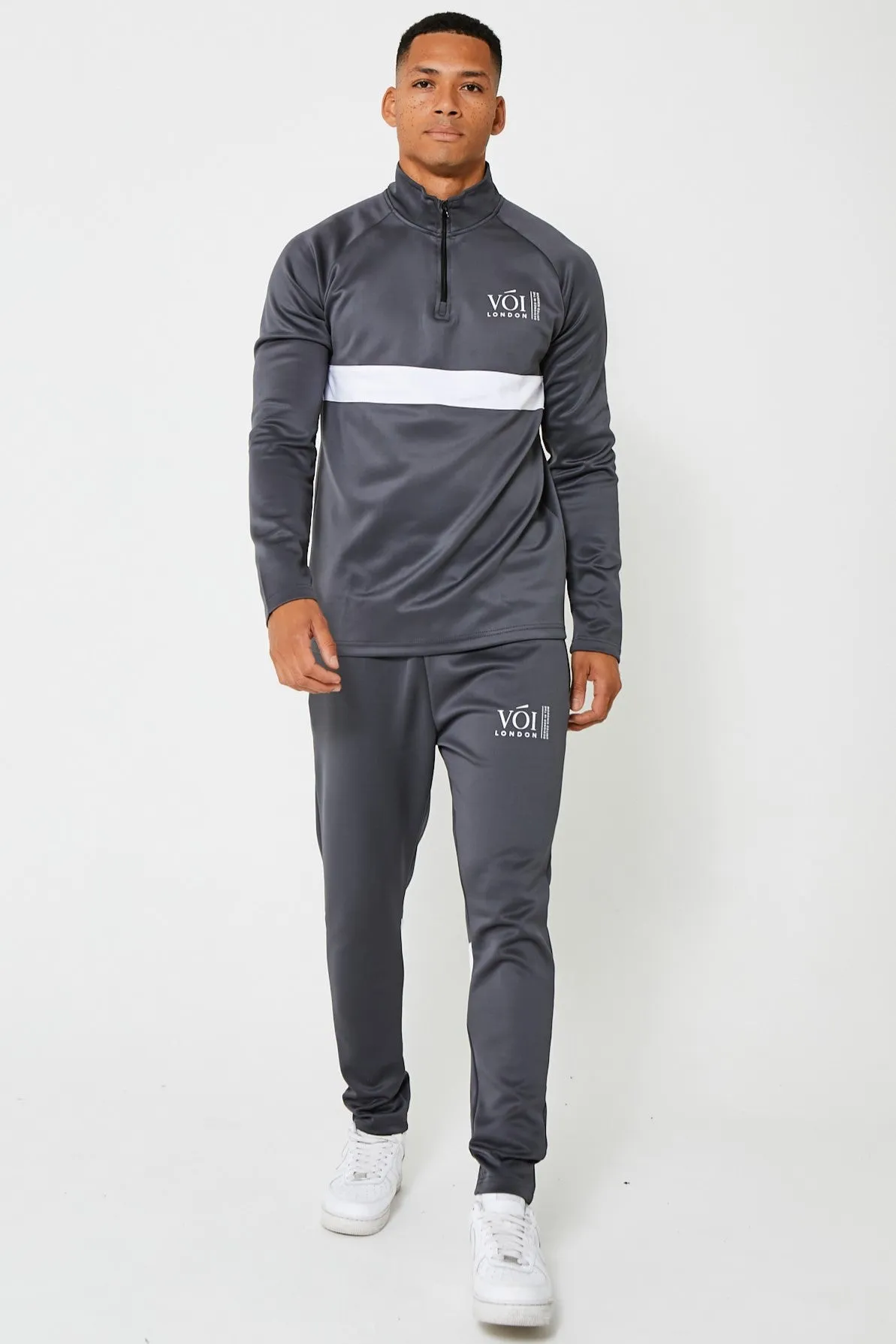 Hill Street Poly Tracksuit - Grey