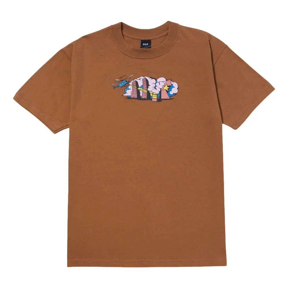 HUF STREET LEVEL S/S TEE-RUBBER