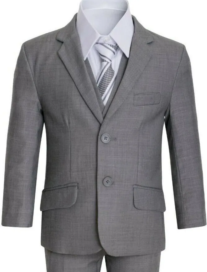 I - Boys Grey Slim Suit (Executive)