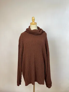 James Street Brown Cable Sweater (L)