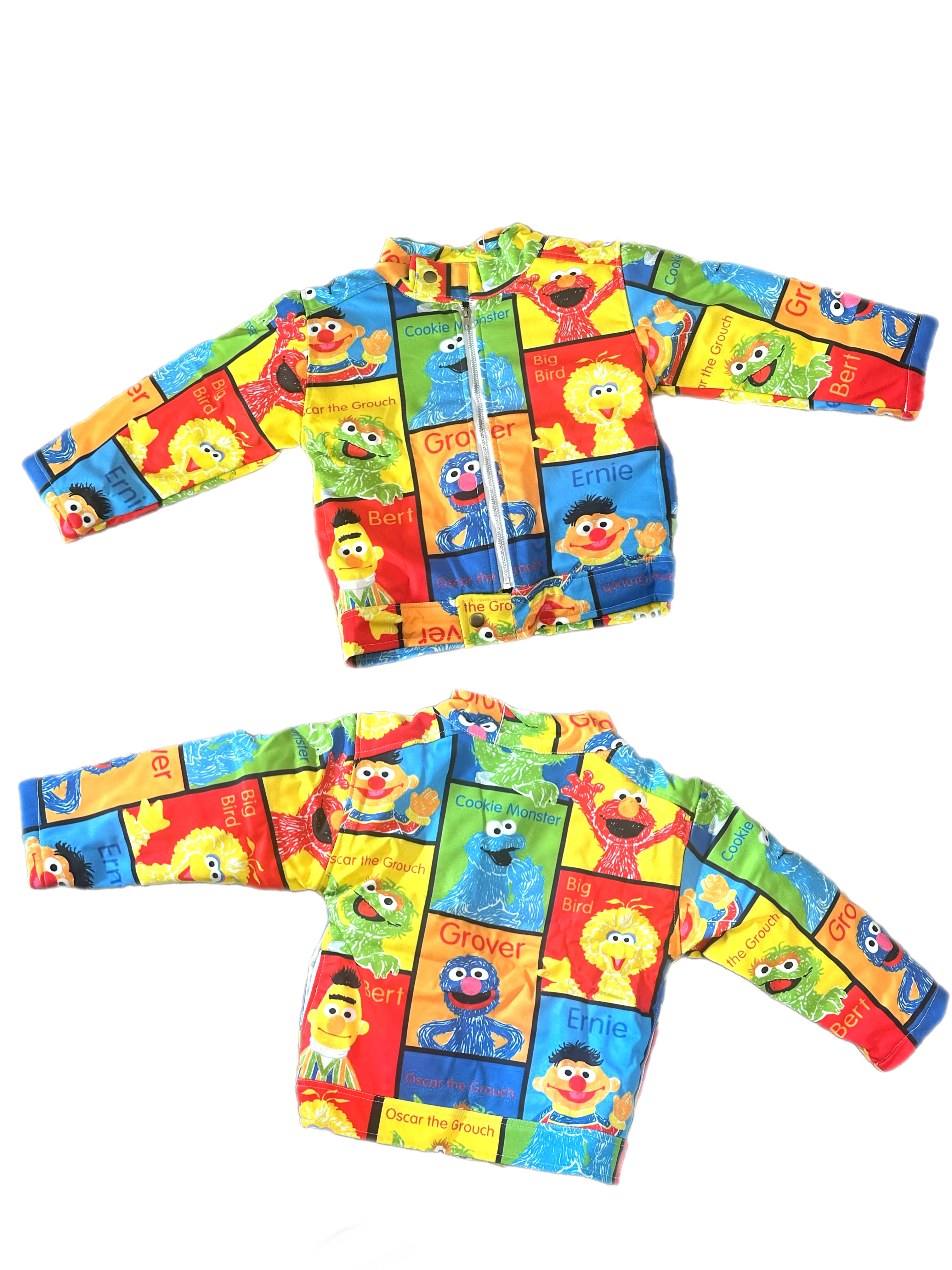 Kids Sesame street color block jacket