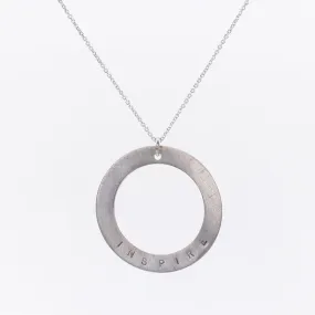 Large Slim Halo Necklace