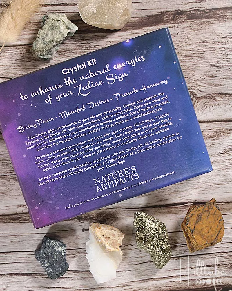 Leo Zodiac Natural Crystal Kit