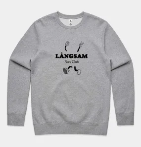 Lngsam Run Club Original Sweatshirt in Athletic Heather