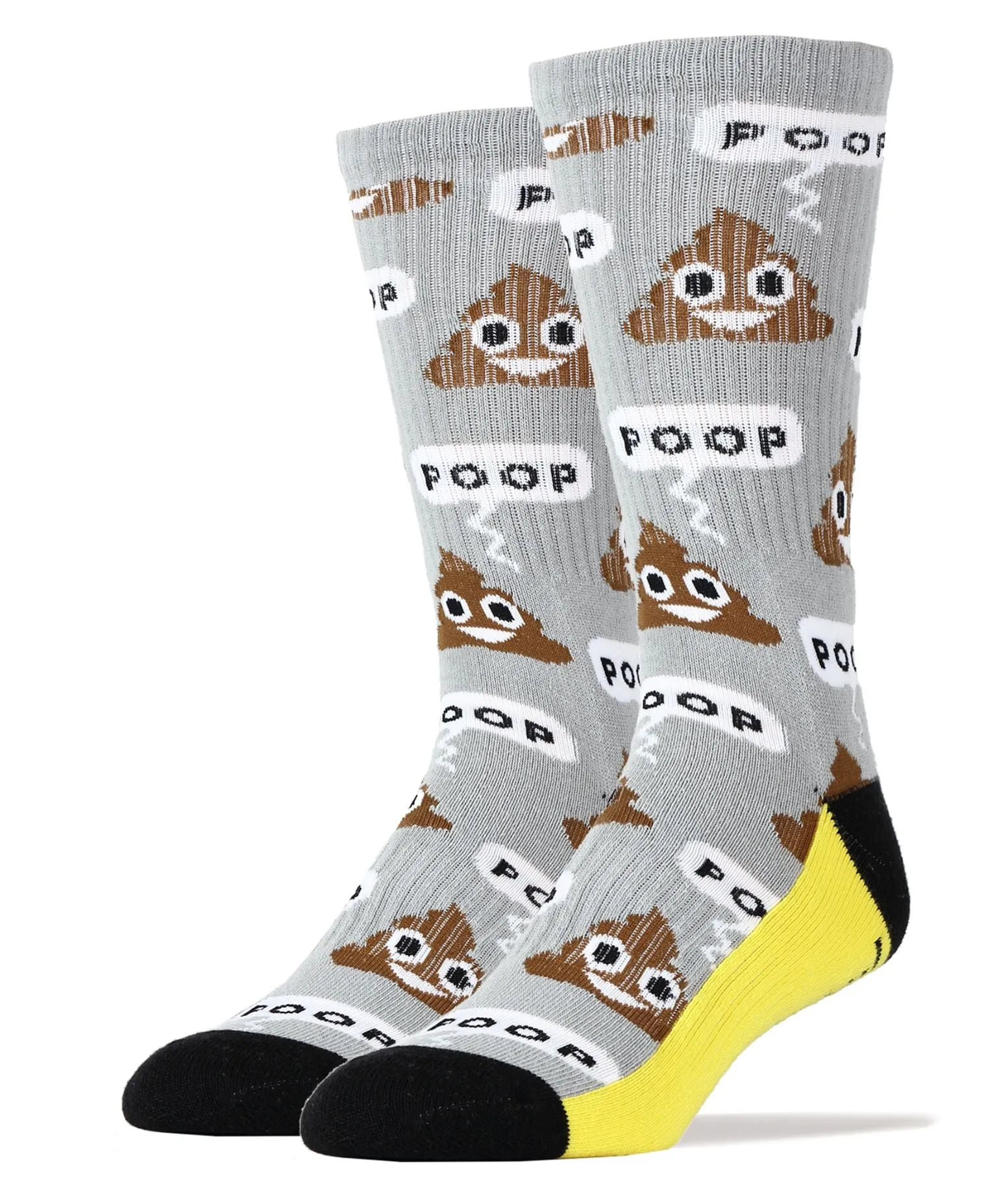 Men's Athletic Crew - Poop! Grey