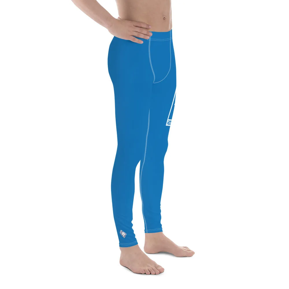 Men's Athletic Workout Leggings For Jiu Jitsu 004 - Azul