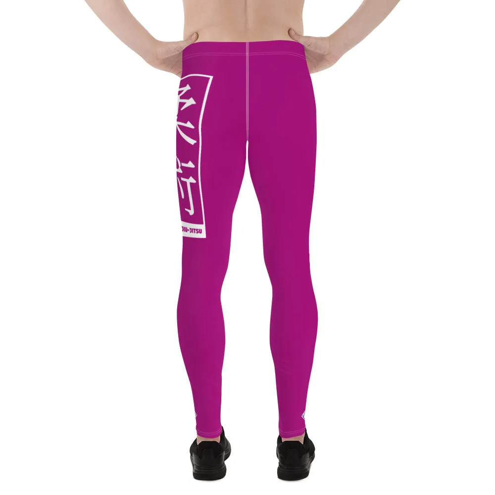 Men's Athletic Workout Leggings For Jiu Jitsu 014 - Vivid Purple