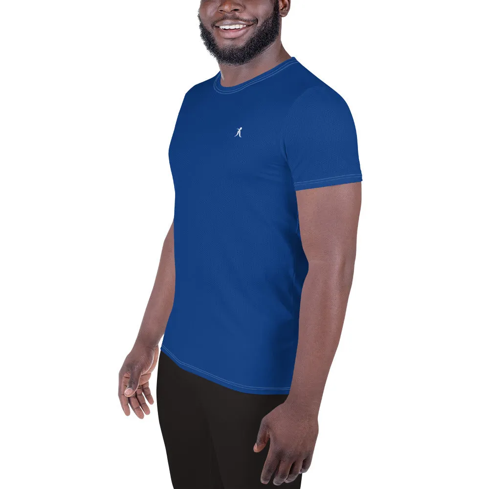 Men's Blue Athletic T-shirt