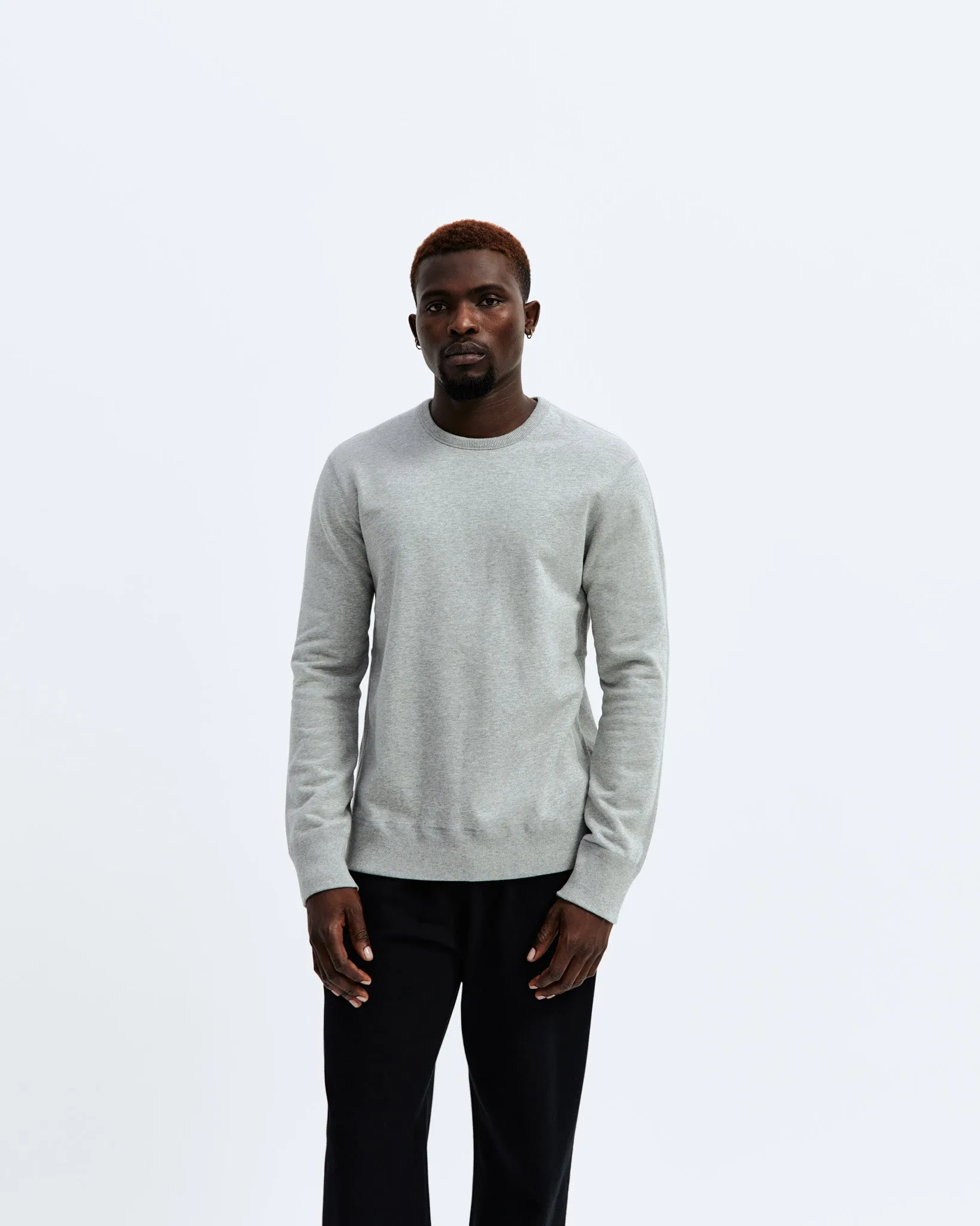 Midweight Terry Slim Crewneck