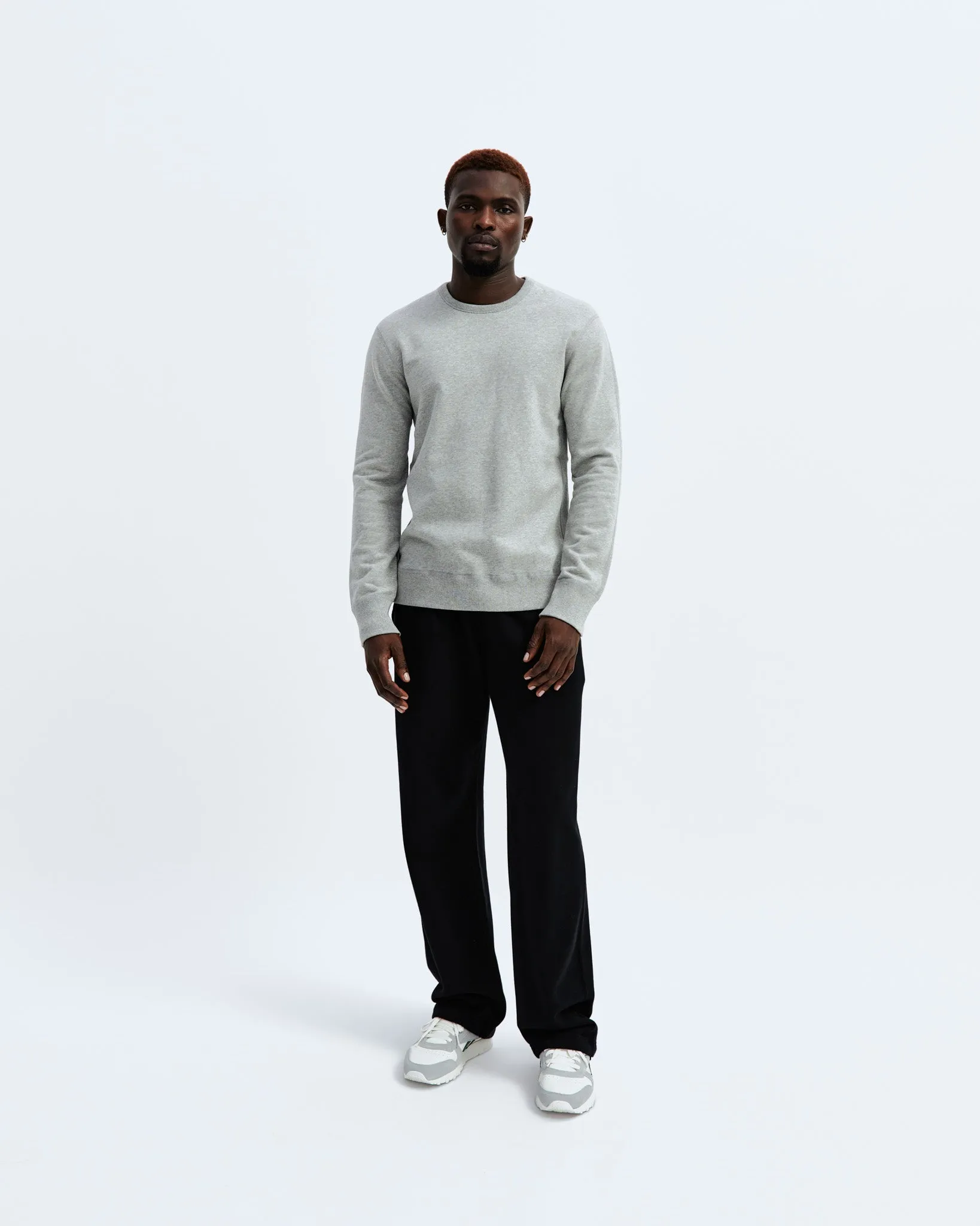 Midweight Terry Slim Crewneck