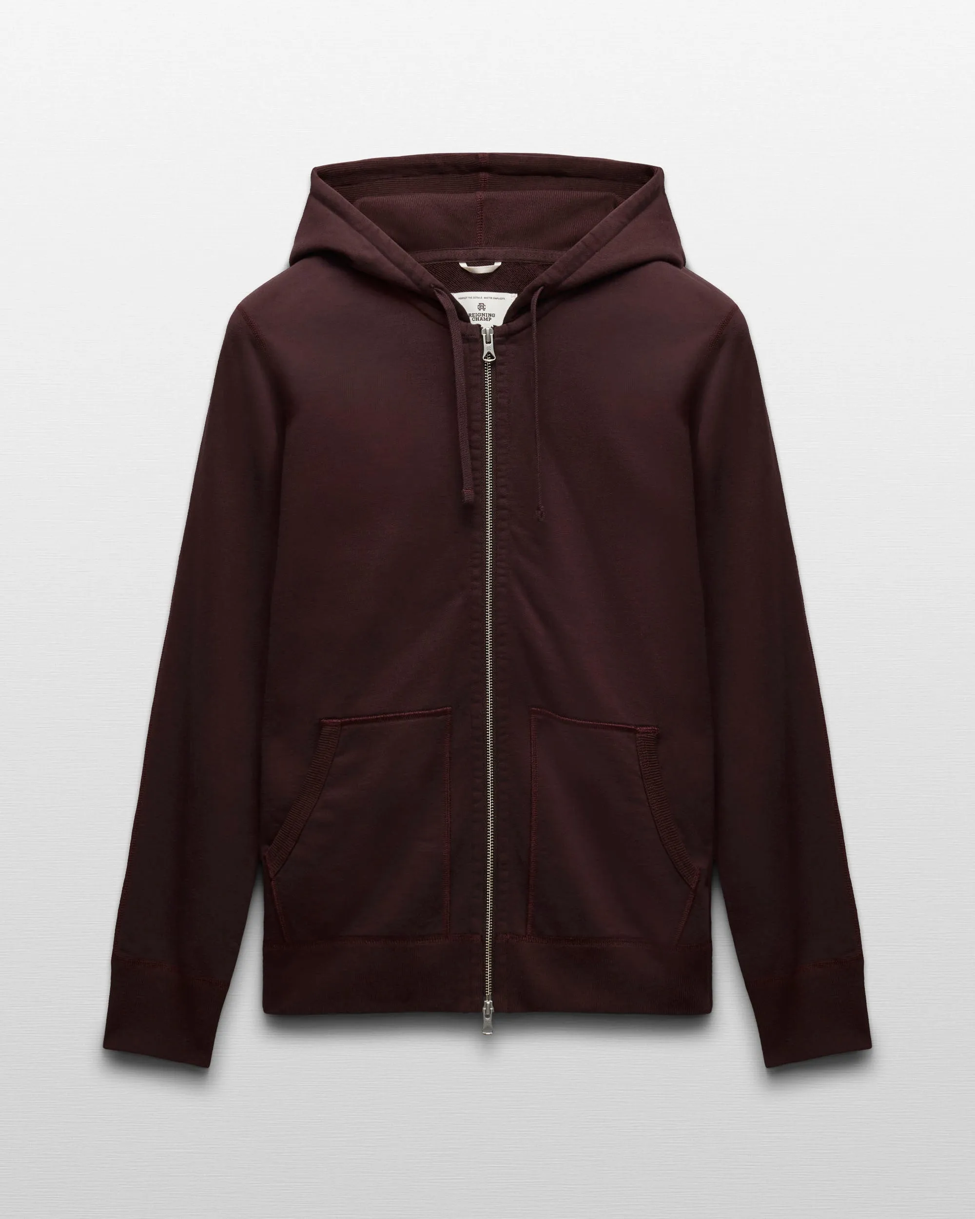 Midweight Terry Slim Zip Hoodie