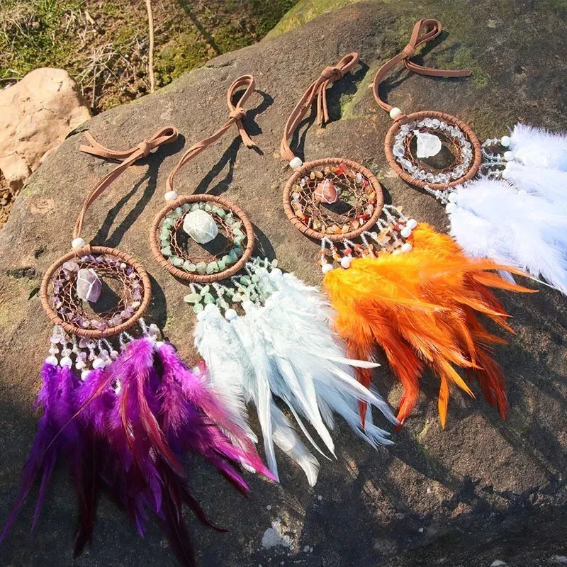 Natural Agate Dream Catchers