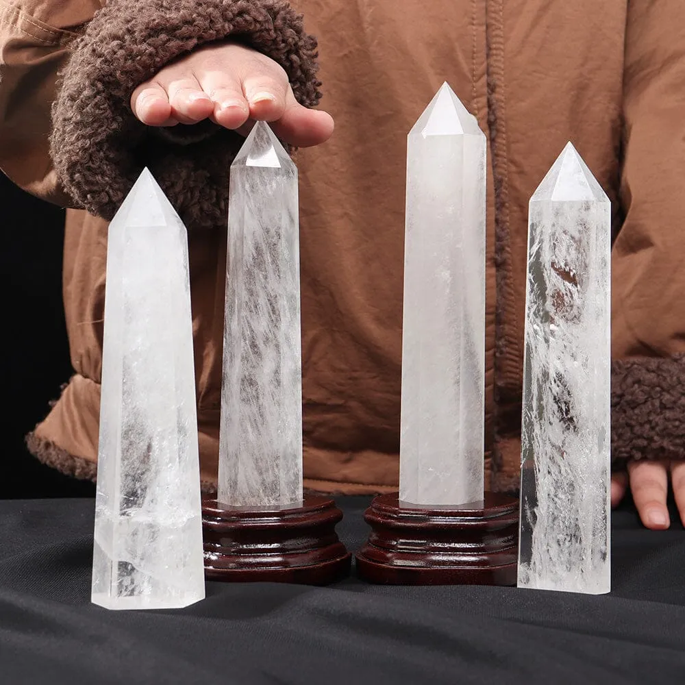 Natural Clear Quartz Tower