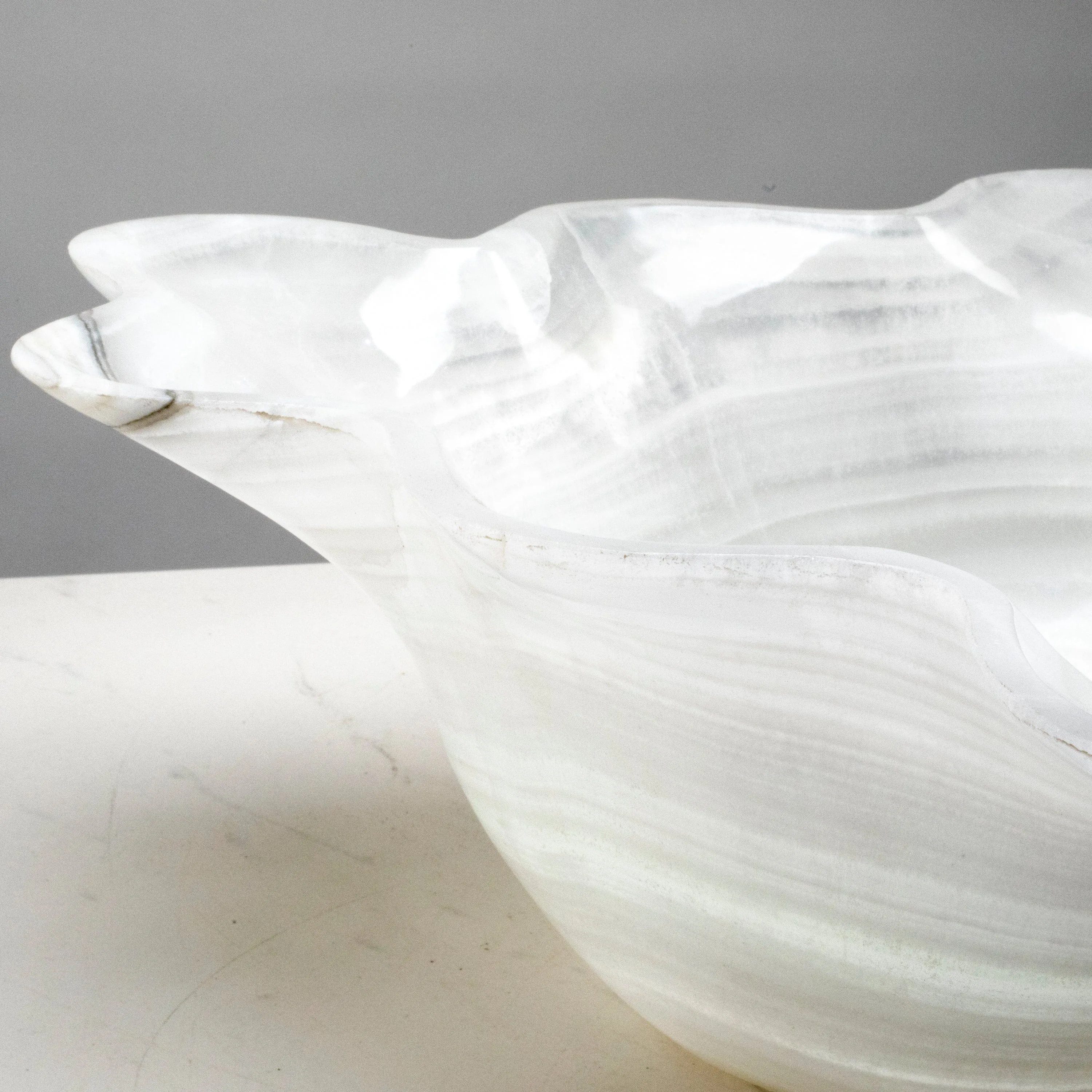 Natural White Onyx Bowl 17.5