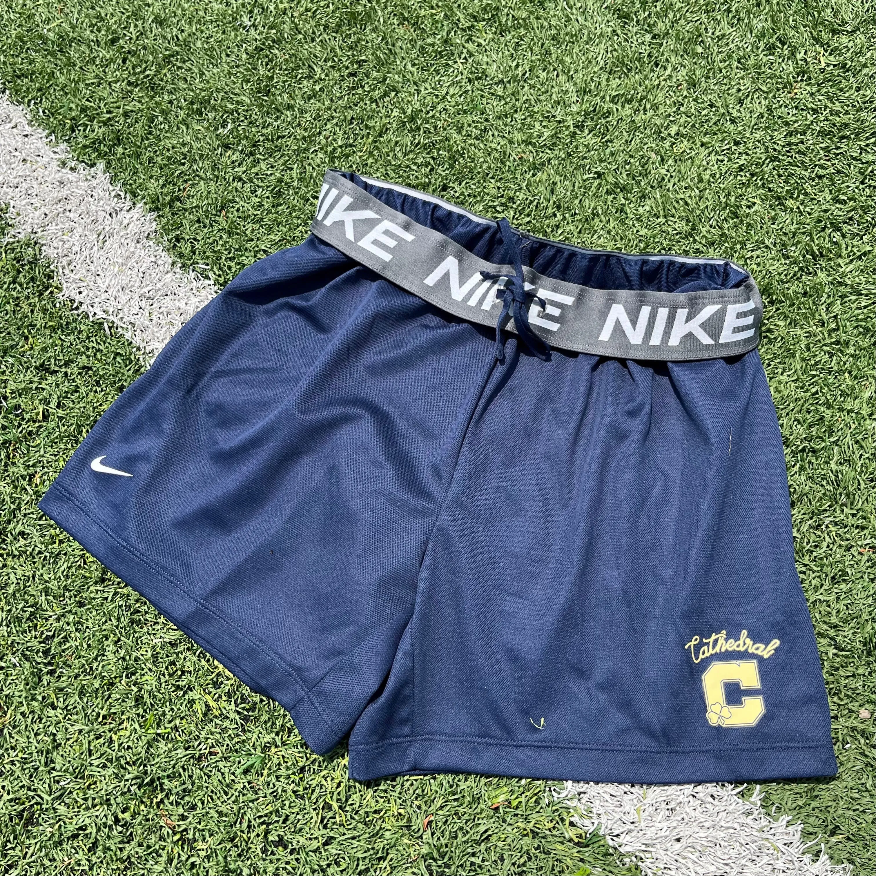 Navy Women's Nike Attack Athletic Shorts