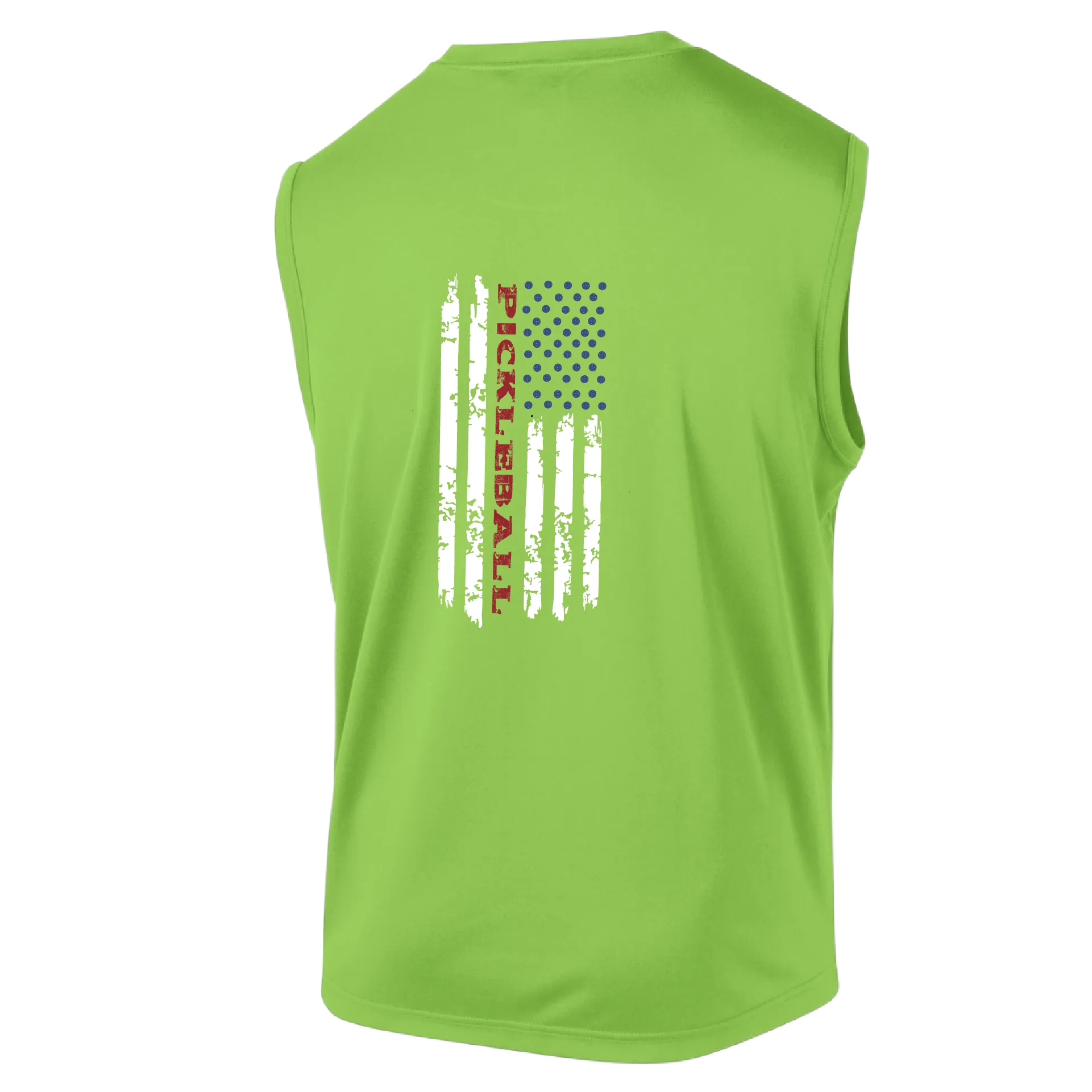 Pickleball Flag Vertical (Customizable) | Men's Sleeveless Athletic Shirt | 100% Polyester