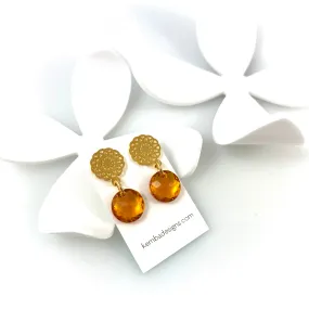 "Light Bright 2" Earrings (Amber)