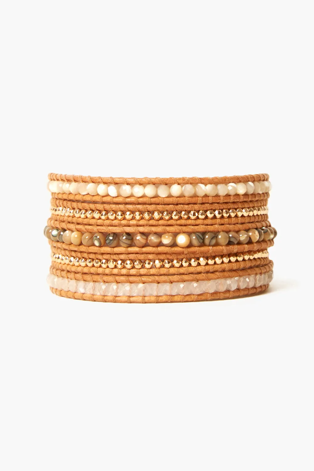 Santi Wrap Bracelet Natural Mix