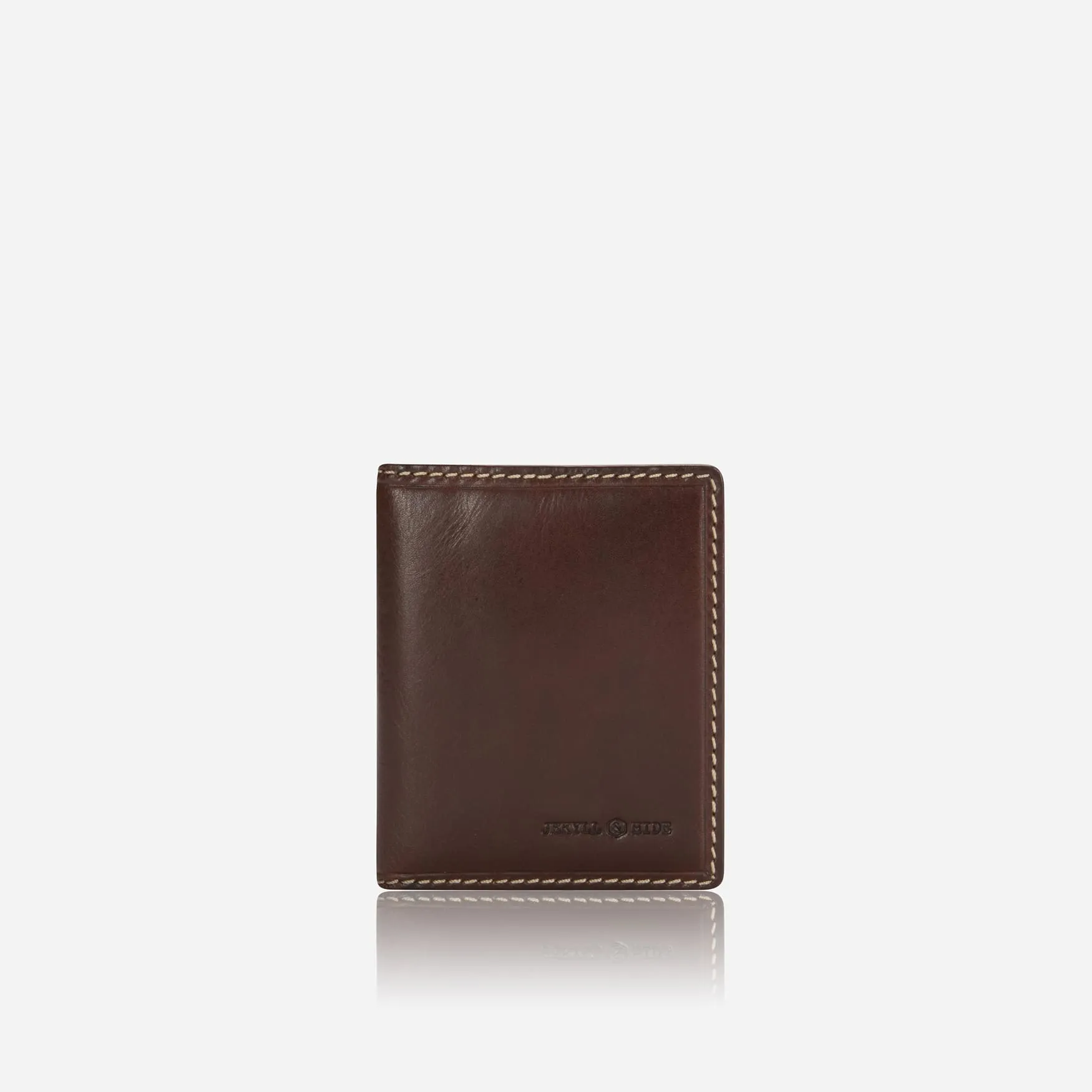 Slim Bifold Card Holder, Mocha