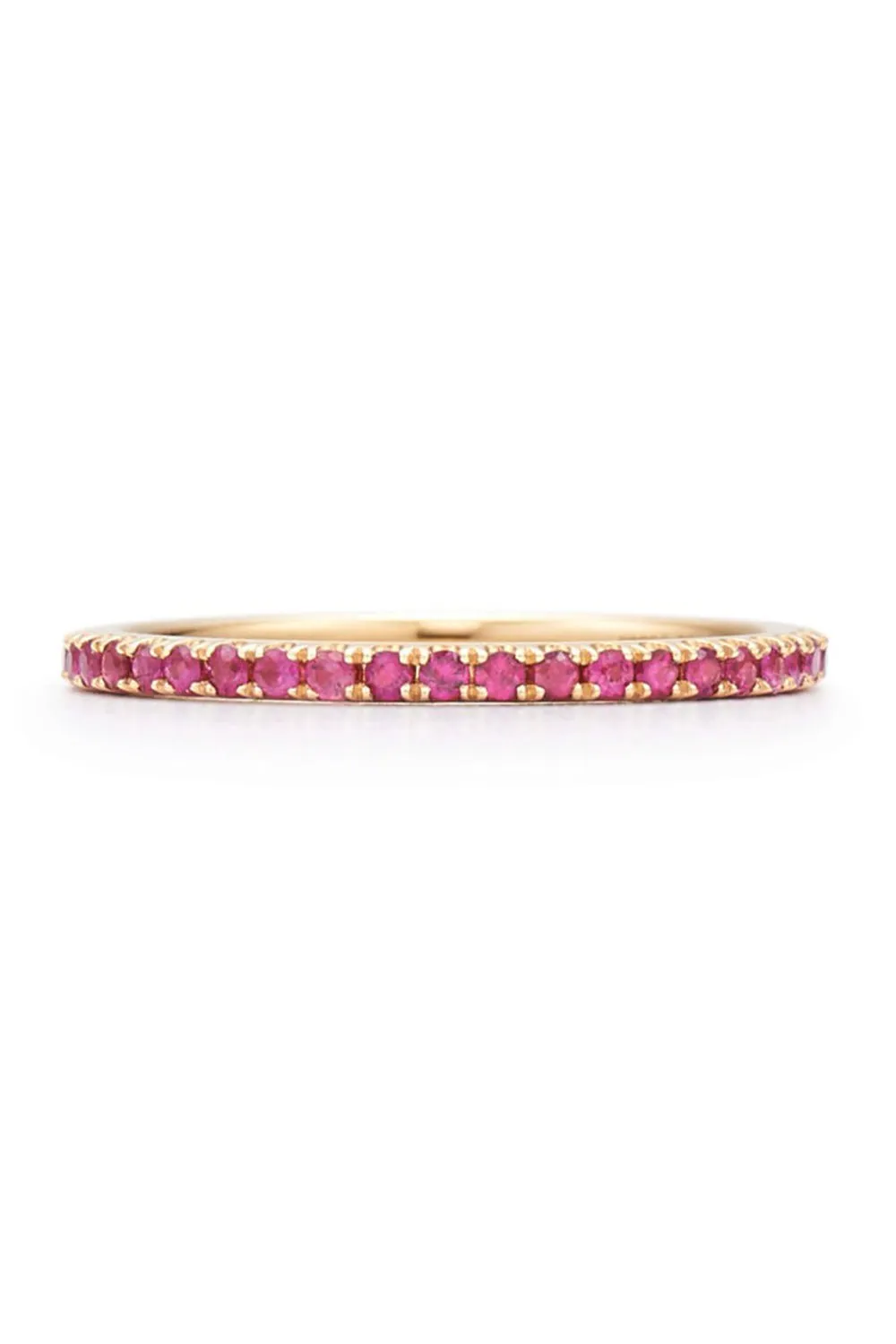 Stackable Slim Ruby Ring