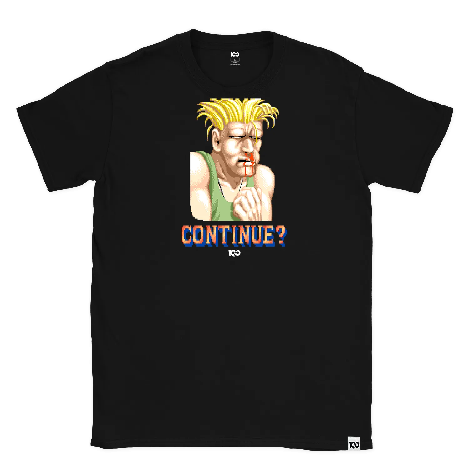 STREET FIGHTER 'Continue? Guile' t-shirt - Black