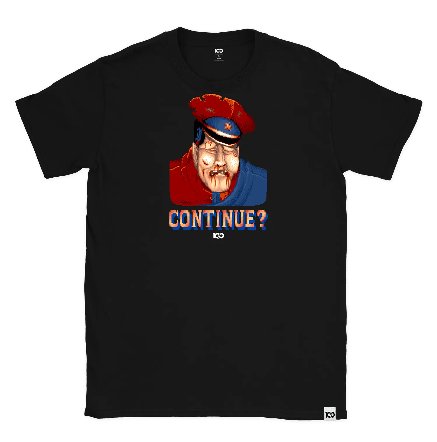 STREET FIGHTER 'Continue? M Bison' t-shirt - Black